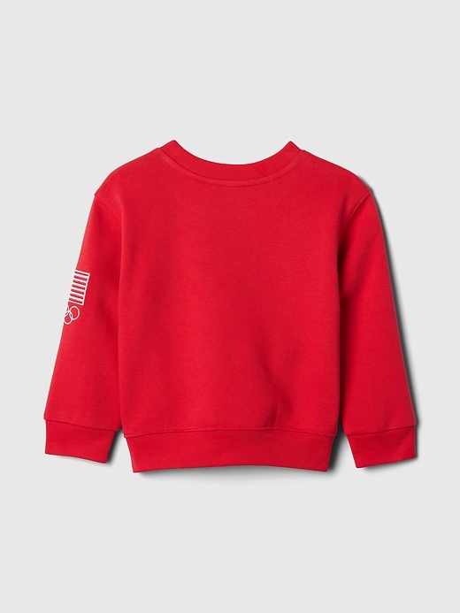 2 of 8 showing, with the color washed red of product babyGap Team USA Sweatshirt