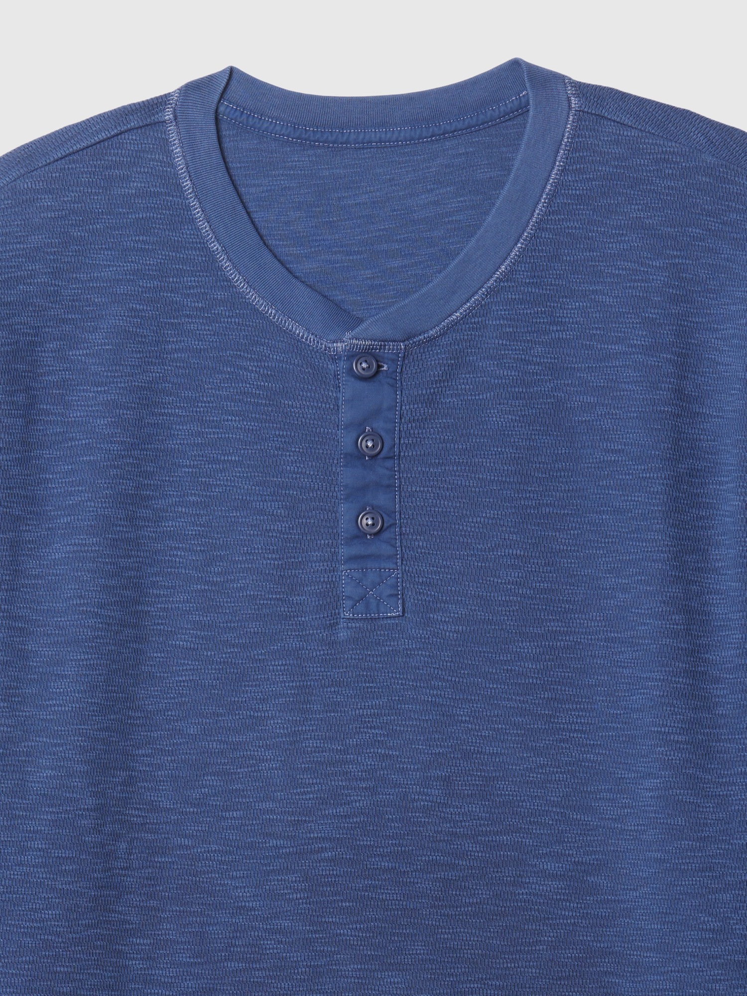 Мужские футболки Gap Waffle Henley T-Shirt — фото 4