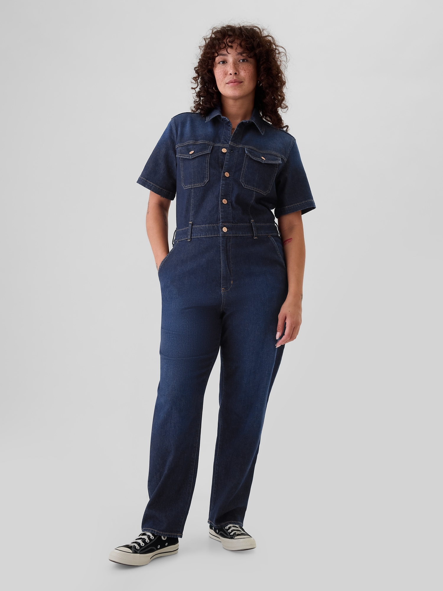 Jean jumpsuit for ladies on sale