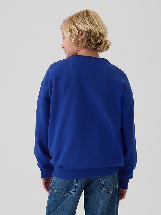 2 of 8 showing, with the color bente blue of product Kids VintageSoft Relaxed Sweatshirt