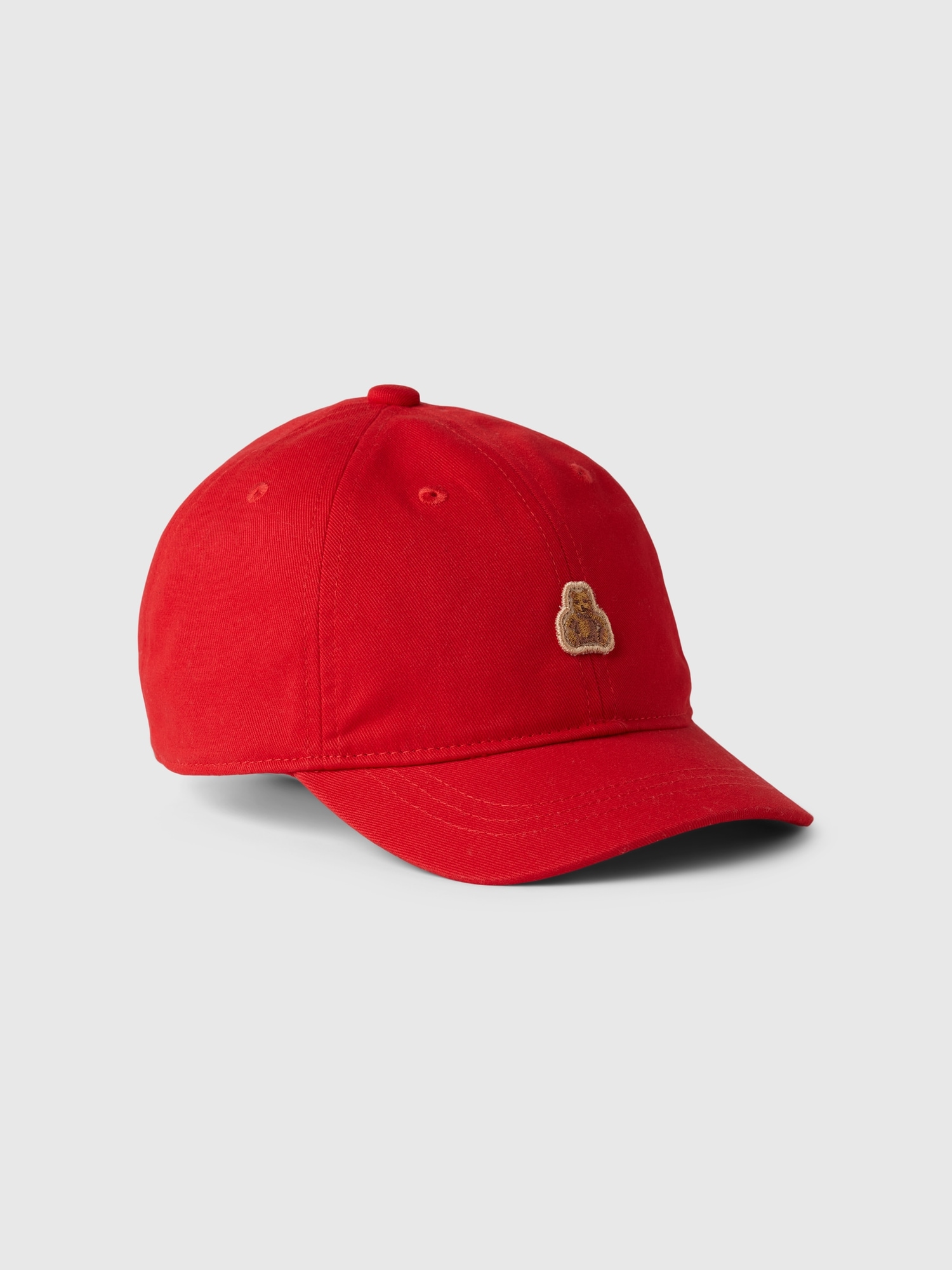 Toddler Organic Cotton Brannan Bear Baseball Hat by Gap Modern Red Size S M