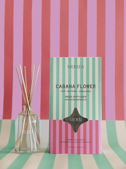 2 of 8 showing, with the color Cabana Flower of product Mersea Cabana Flower Reed Diffuser