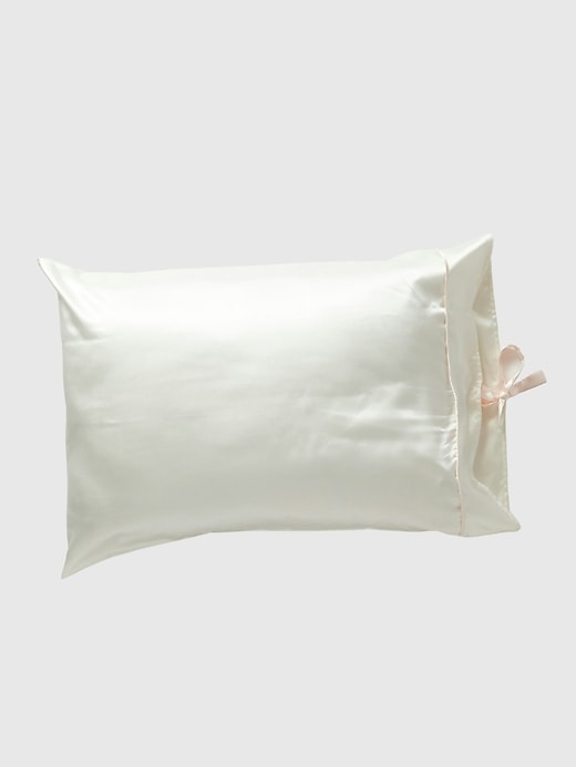 1 of 8 showing, with the color Bliss Pink of product Mersea Satin Sailor Pillowcase