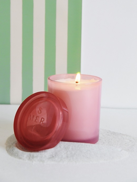 2 of 8 showing, with the color Cabana Flower of product Mersea Cabana Flower Joli Jar Candle
