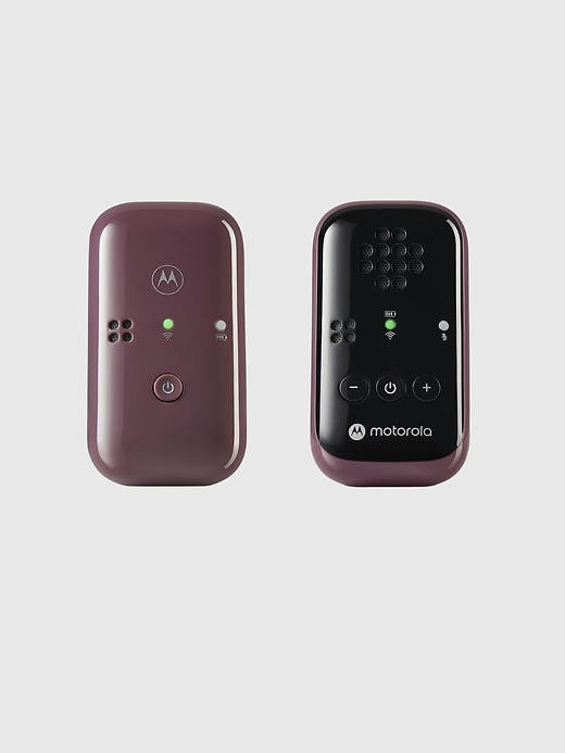 1 of 8 showing, with the color Purple of product Motorola PIP12 Travel Portable Audio Baby Monitor with Travel Pouch