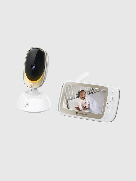 1 of 8 showing, with the color White of product Motorola VM85 Connect Wi-Fi Video Baby Monitor with Light