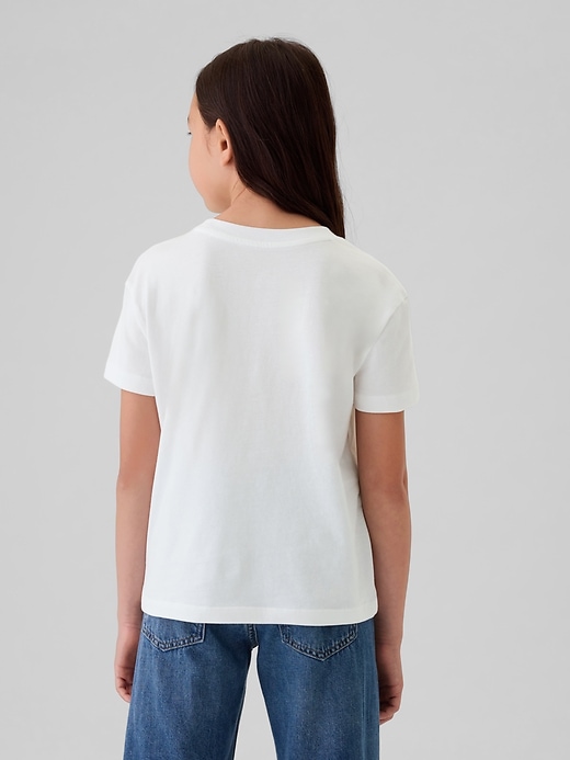 2 of 8 showing, with the color new off white of product Kids Graphic T-Shirt