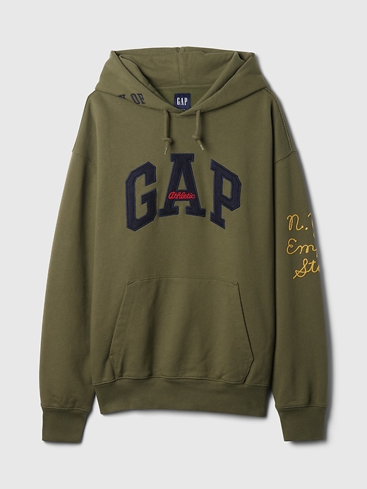 新品未使用 deps ARCH LOGO PILE SWEAT Green VintageSoft Arch Logo Hoodie | Gap