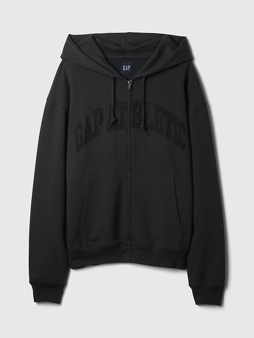 Heavyweight Athletic Logo Full-Zip Hoodie | Gap