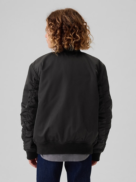 2 of 8 showing, with the color black of product Kids Bomber Jacket