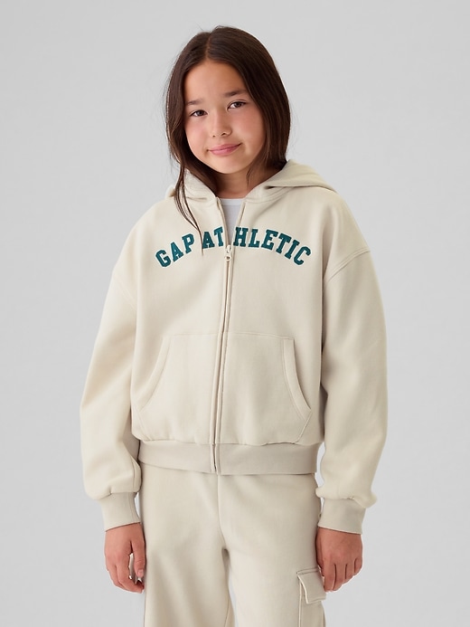 Image number 1 showing, Kids Vintage Soft Gap Logo Zip Hoodie