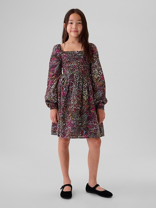 Image number 1 showing, Kids Puff-Sleeve Dress