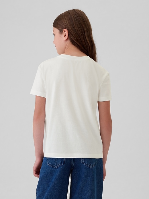 2 of 8 showing, with the color off white of product Kids Graphic T-Shirt