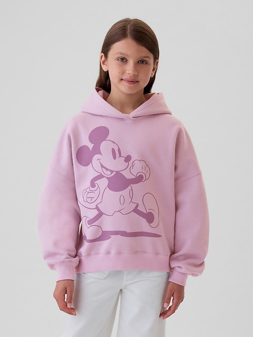 1 of 8 showing, with the color Lavender mist of product Gap × Disney Kids VintageSoft Mickey Mouse Hoodie