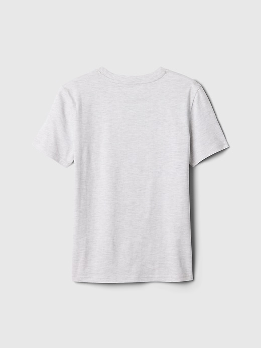 2 of 8 showing, with the color light heather grey of product Kids Team USA Graphic T-Shirt
