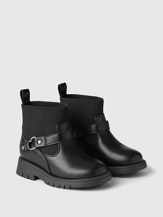 Image number 2 showing, Baby & Toddler Heart Moto Boots