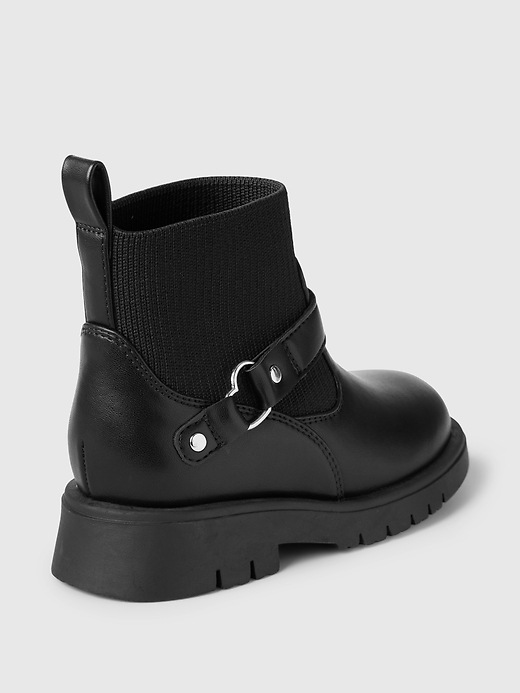 Image number 4 showing, Baby & Toddler Heart Moto Boots