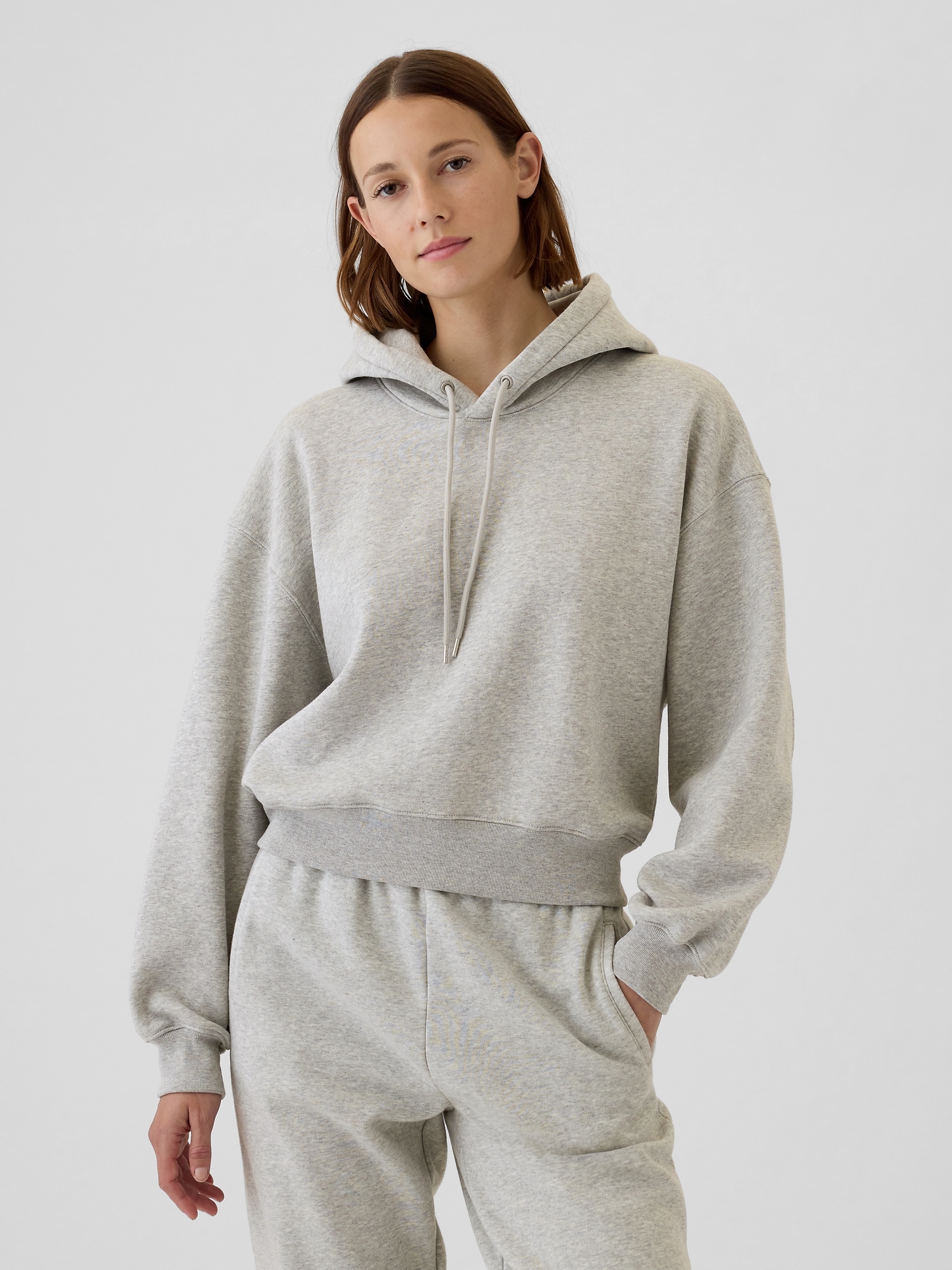 VintageSoft Cropped Hoodie