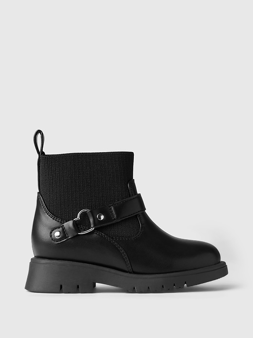 Image number 1 showing, Baby & Toddler Heart Moto Boots