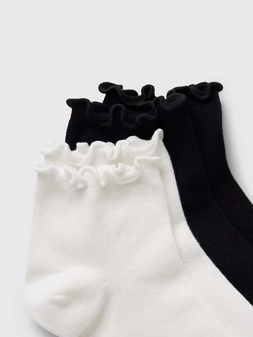 Ruffle-Trim Ankle Socks (2-Pack)