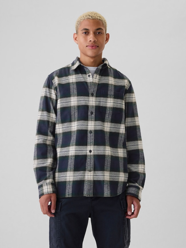 Organic Cotton Flannel Shirt