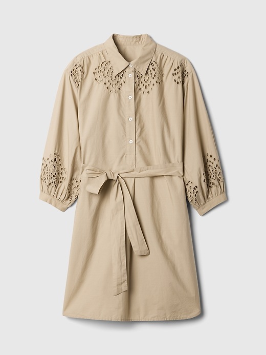 gap eyelet shirt dress GAP EYELET MINI SHIRT DRESS - Day dress - black