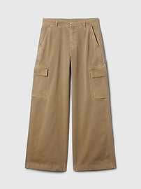 Mid Rise Cargo Baggy Khakis
