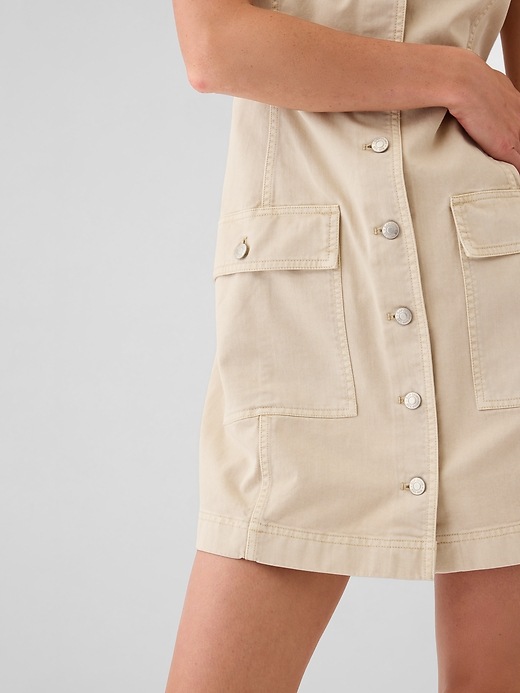 gap utility button mini dress Utility Button Mini Dress