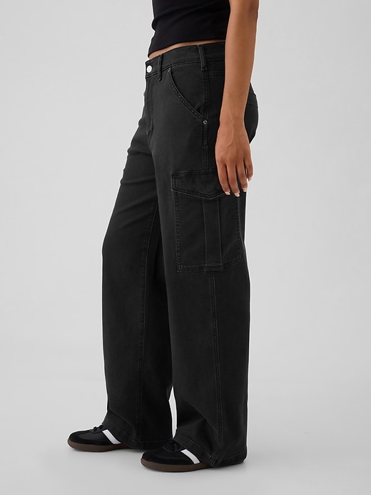 Image number 3 showing, Mid Rise '90s Loose Cargo Jeans