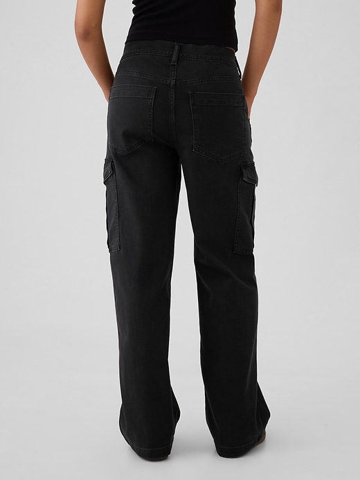 Image number 4 showing, Mid Rise '90s Loose Cargo Jeans