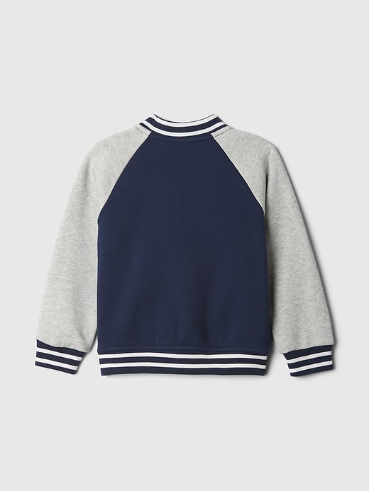 2 of 8 showing, with the color tapestry navy of product Baby & Toddler Vintage Soft Brannan Bear Varsity Jacket