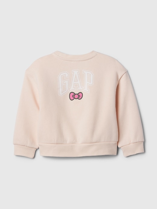 2 of 8 showing, with the color barely pink of product Baby & Toddler Hello Kitty Sweatshirt
