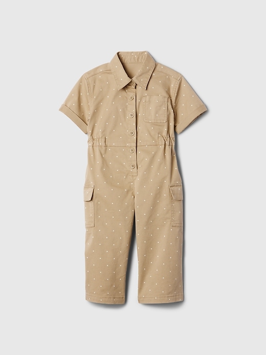 Toddler Boys Khaki Jumpsuit Baby Toddler Utility Jumpsuit