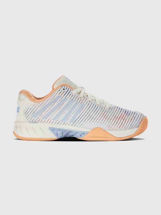 1 of 8 showing, with the color WHITE MULTI of product K-Swiss Womens Hypercourt Express 2 Sneaker