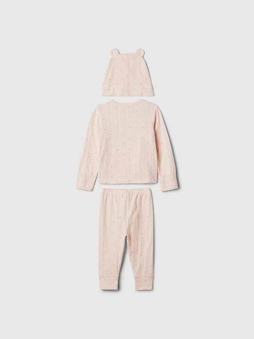 2 of 8 showing, with the color Barely pink of product Baby First Favorites Crossover Outfit Set