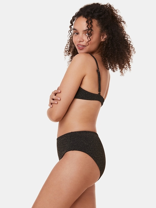 2 of 8 showing, with the color BLACK of product Andie High Rise Bikini Bottom