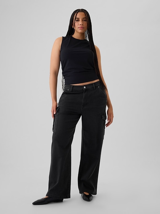 Image number 5 showing, Mid Rise '90s Loose Cargo Jeans