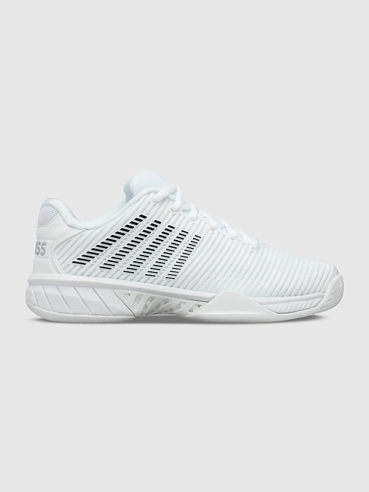 1 of 8 showing, with the color WHITE MULTI of product K-Swiss Womens Hypercourt Express 2 Sneaker