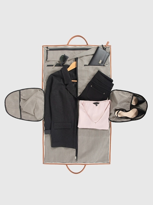 2 of 8 showing, with the color BROWN of product Brouk and Co Capri 2-N-1 Garment Travel Bag