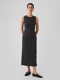 Petite denim maxi dress shop