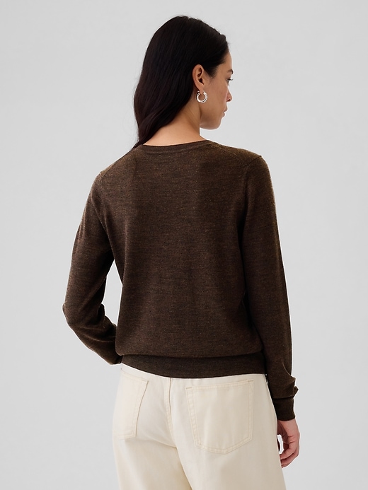 2 of 8 showing, with the color TERRA BROWN of product Merino Sweater