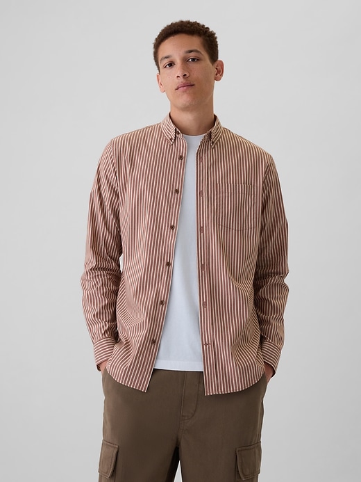 Image number 1 showing, All-Day Poplin Shirt in Classic Fit