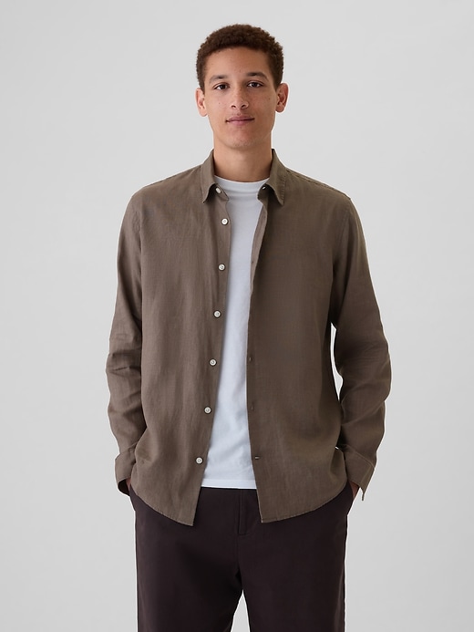 1 of 8 showing, with the color plymouth rock of product Linen Shirt