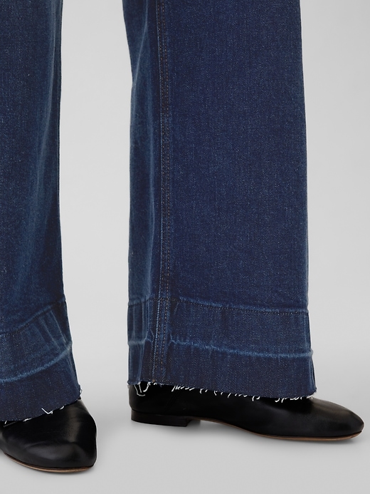 Image number 8 showing, High Rise Stride Belted Wide-Leg Jeans
