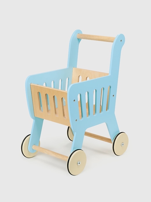 1 of 8 showing, with the color Multi of product Toddler Shopping Cart Toy