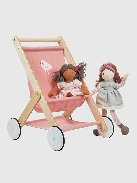 2 of 8 showing, with the color Pink of product Baby Doll Stroller Toddler Toy