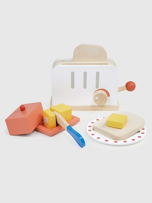 1 of 8 showing, with the color Multi of product Rise and Shine Toddler Toaster Toy Set