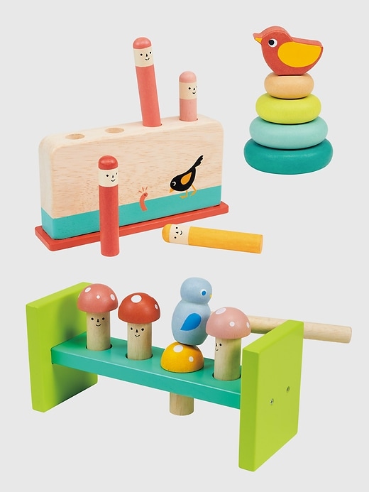 1 of 8 showing, with the color Multi of product Woodland and Bird Interactive Toddler Toy Bundle