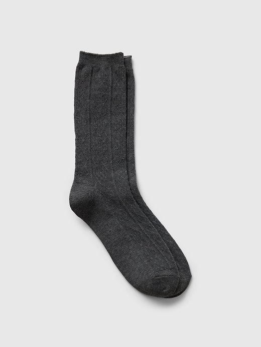 View large product image 1 of 2. Sweater Crew Socks