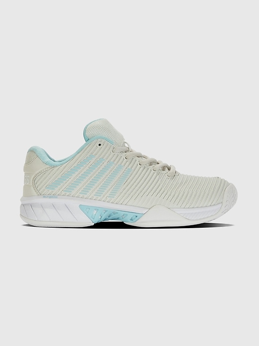 1 of 8 showing, with the color WHITE MULTI of product K-Swiss Womens Hypercourt Express 2 Sneaker